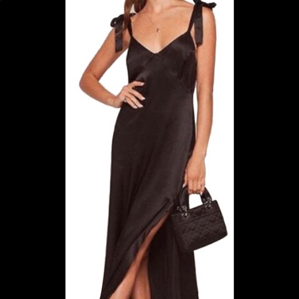 Reformation Tanya black dress